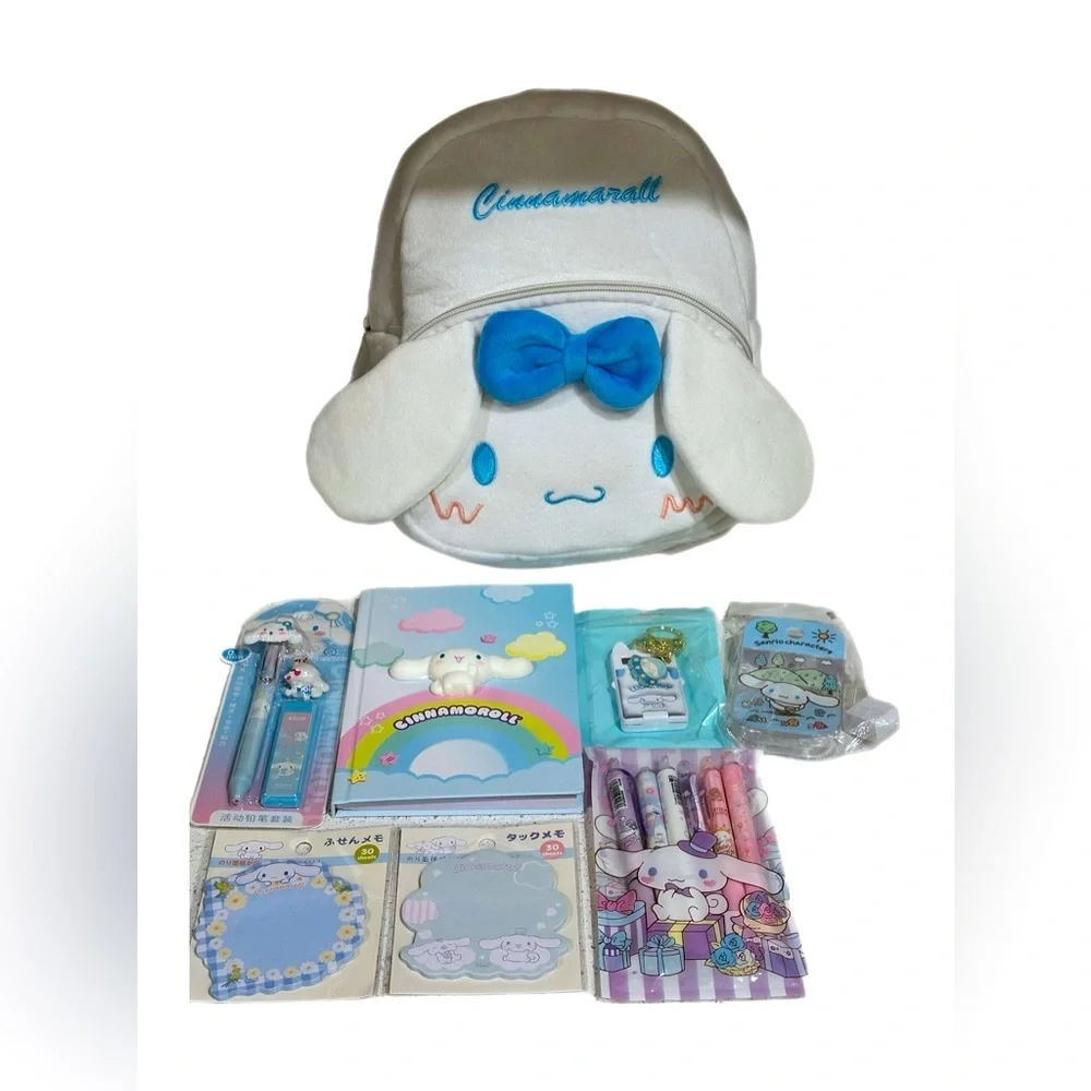 Cinnamoroll Faux Fur Mini Backpack Bundle